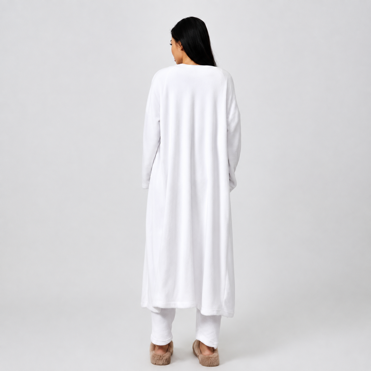 Cloudy Days™ 3-Piece Cozy Lounge Set – Matching Crop Top, Wide-Leg Pants & Cardigan